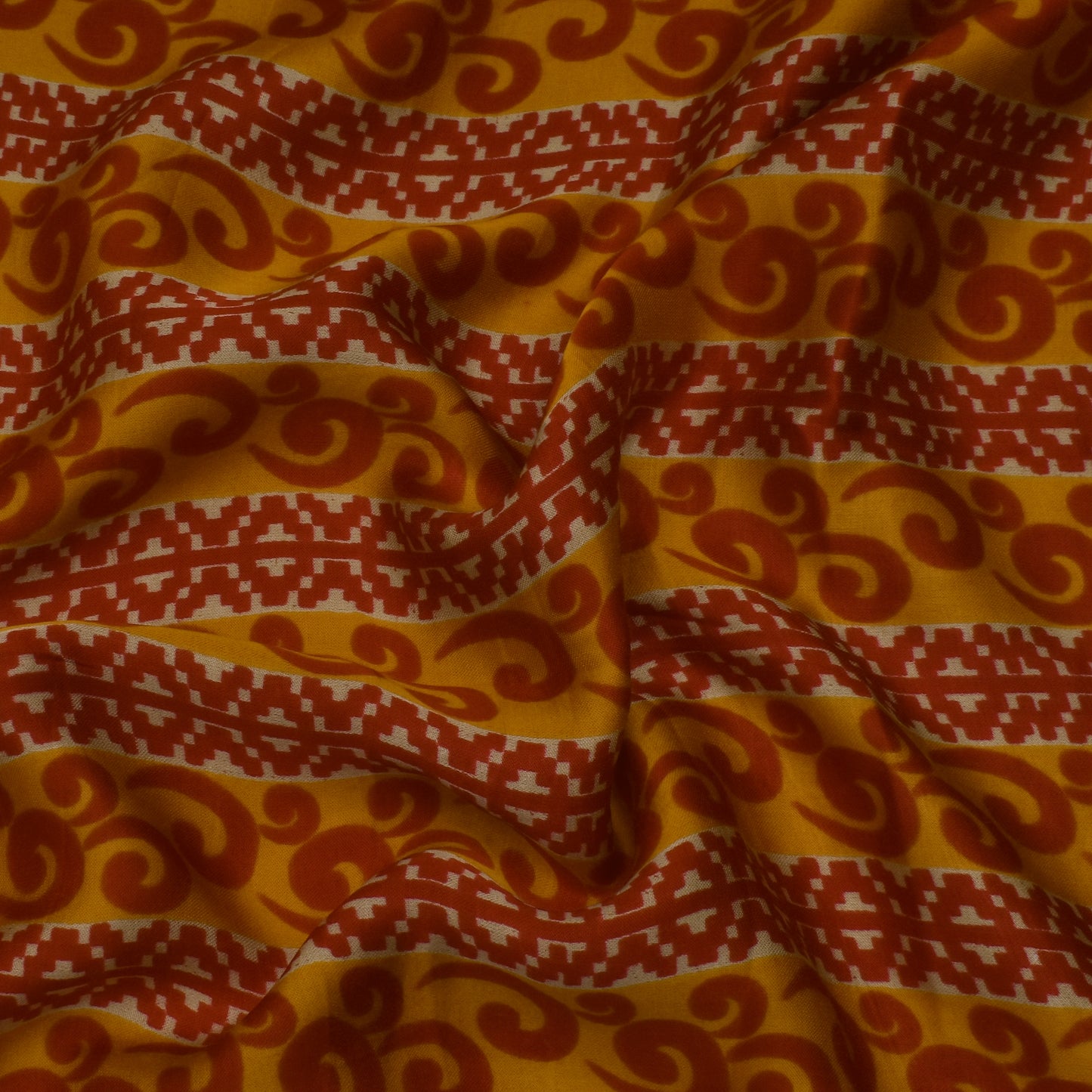 Multi Color Modal Satin Print Fabric