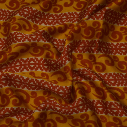 Multi Color Modal Satin Print Fabric