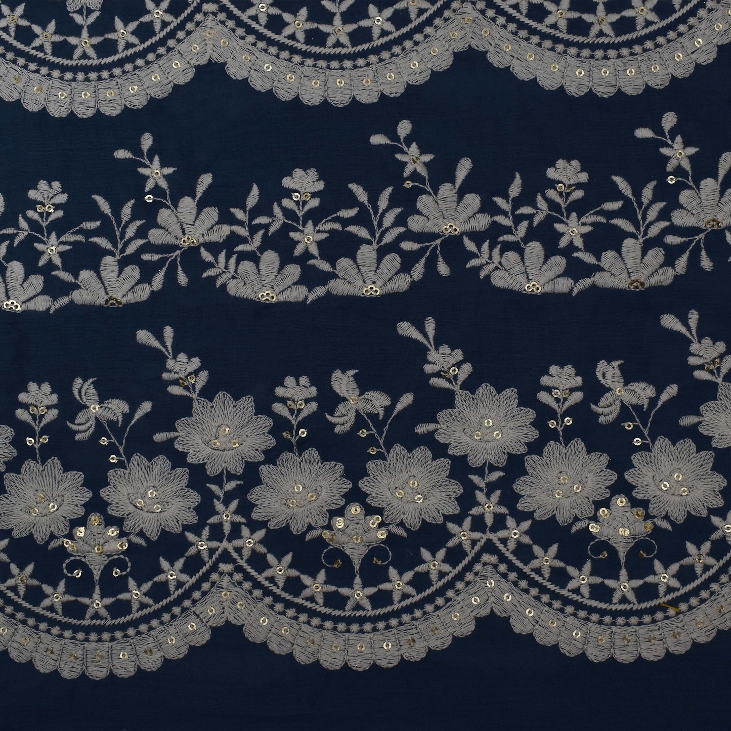 Colored Color Cotton Embroidery Fabric