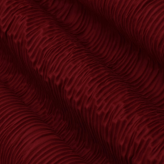 Maroon Color Crush Satin Fabric