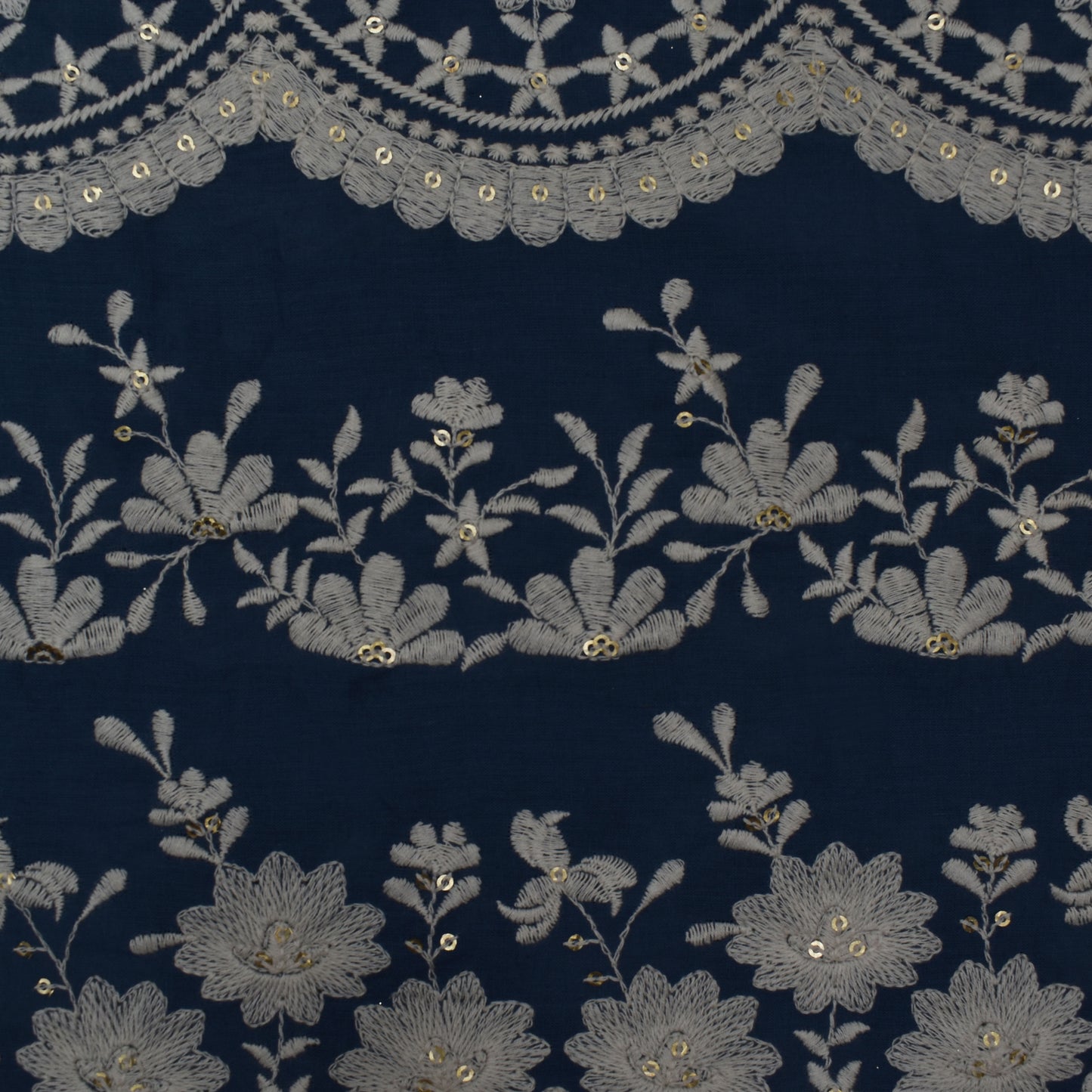 Colored Color Cotton Embroidery Fabric