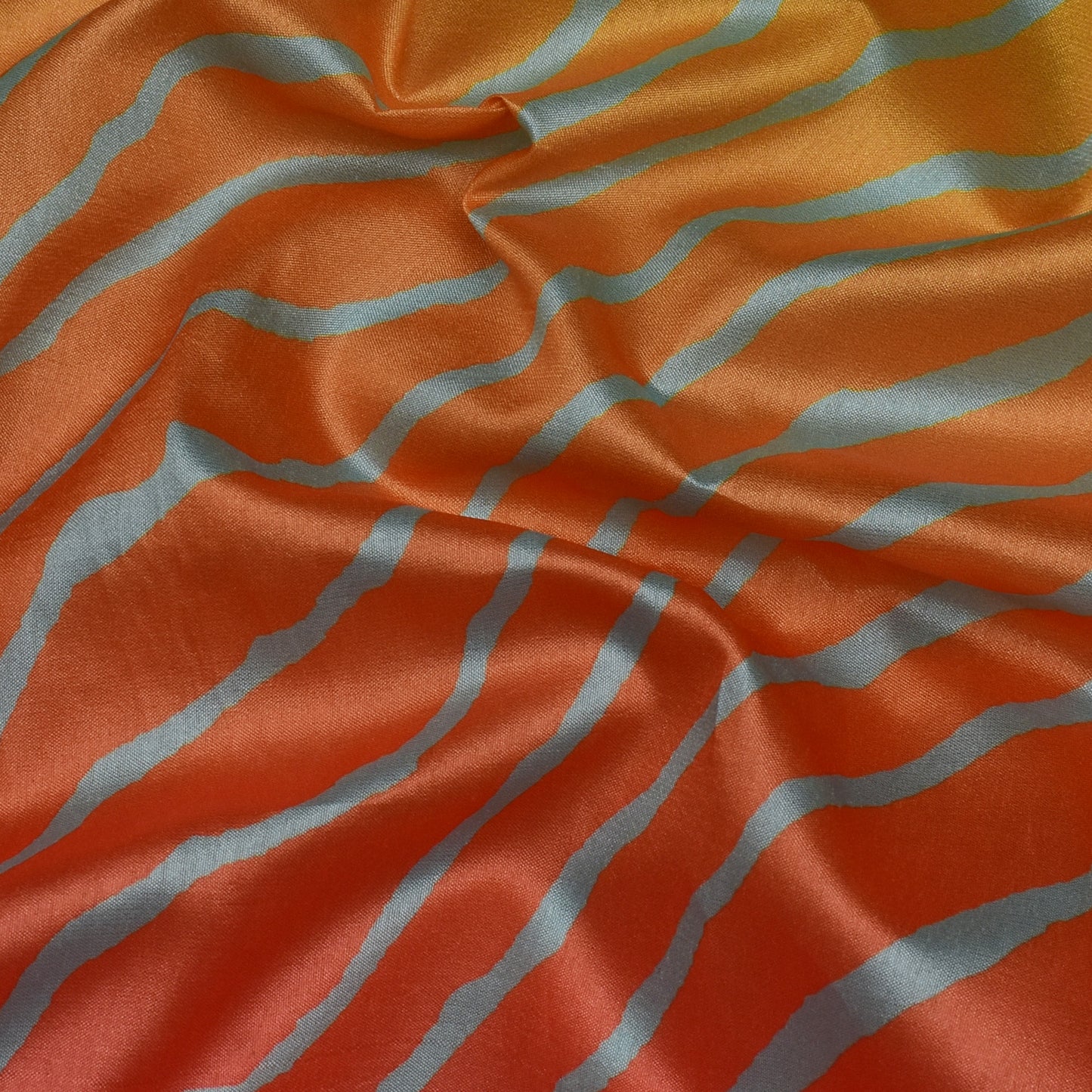 Shaded Slub Tussar Print Fabric