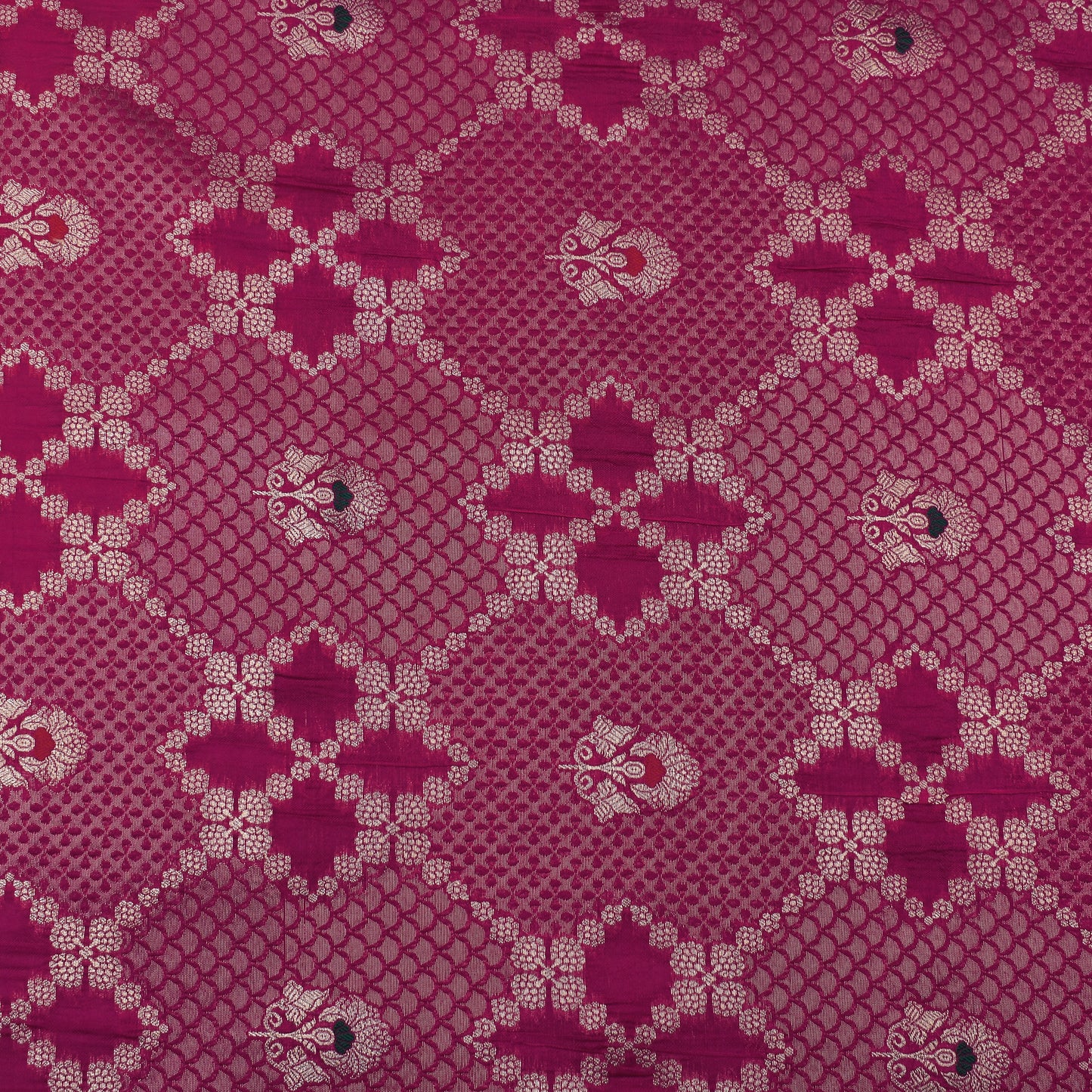 Rani Color Katan Meena Brocade Fabric