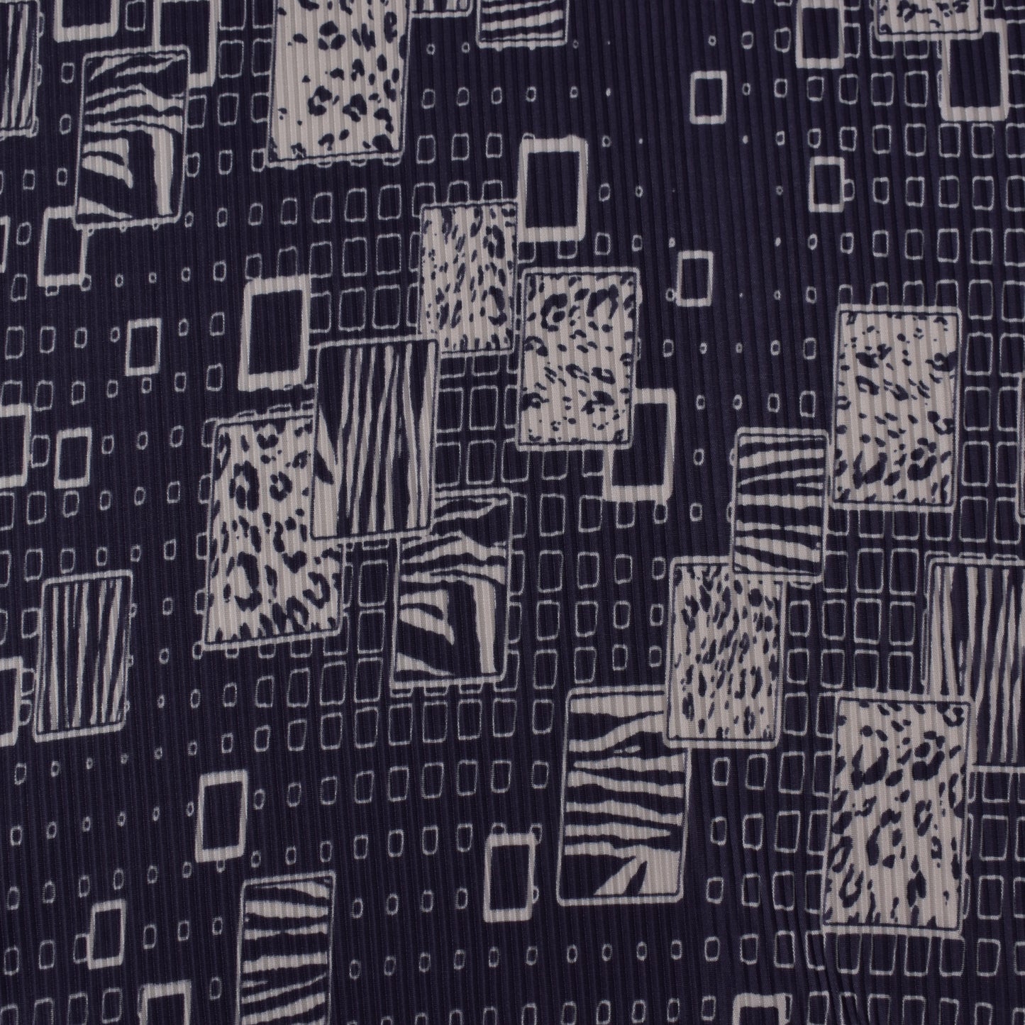 Multi Colored Crush Satin Print Fabric