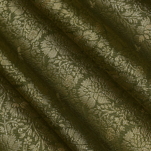 Green Color Dola Jaquard Fabric