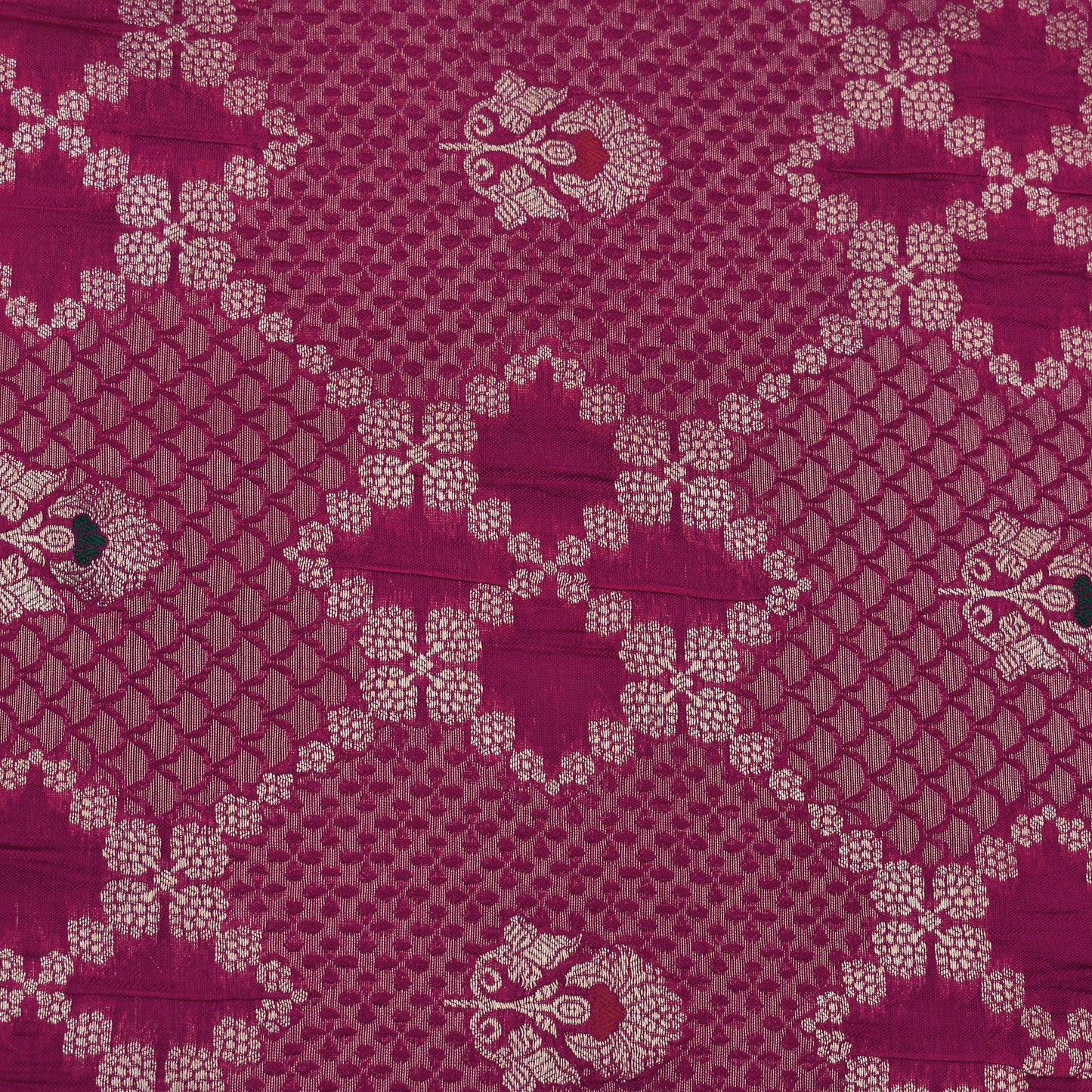 Rani Color Katan Meena Brocade Fabric