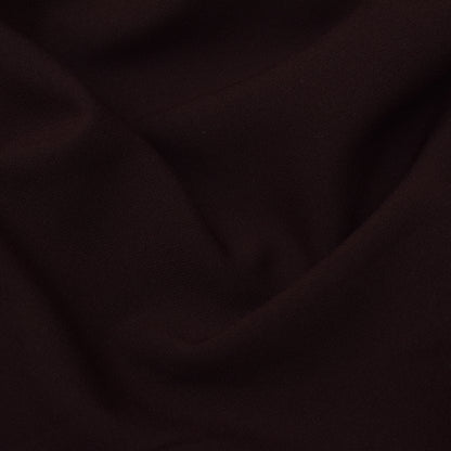 Mahogany Red Solid Color Barbie Crepe Fabric