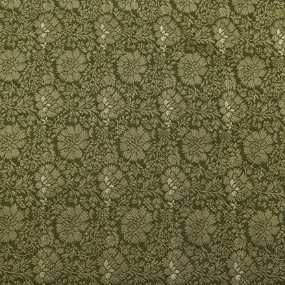 Green Color Dola Jaquard Fabric