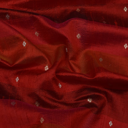 Multi Color Katan Dupion Brocade Fabric