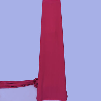 Deep Pink Solid Color Banana Crepe Fabric