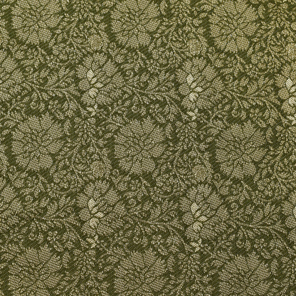 Green Color Dola Jaquard Fabric