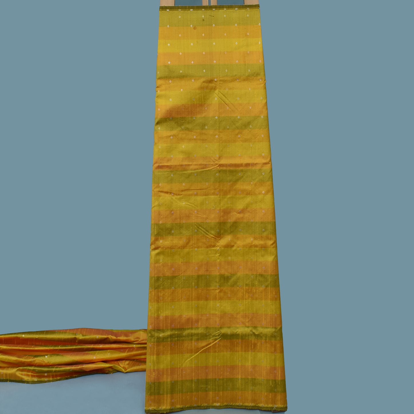 Multi Color Katan Dupion Brocade Fabric