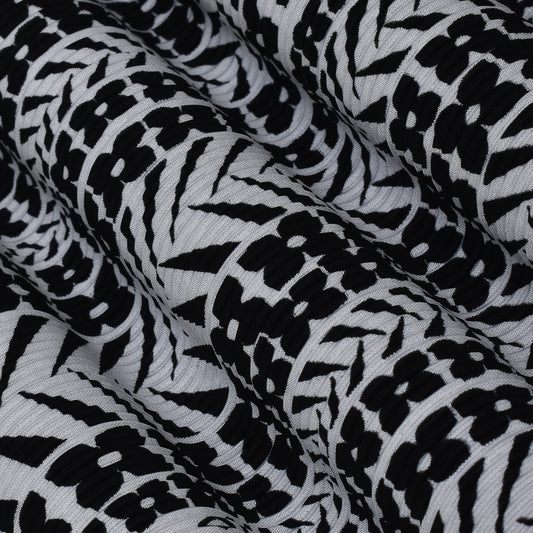 Multi Colored Crush Satin Print Fabric