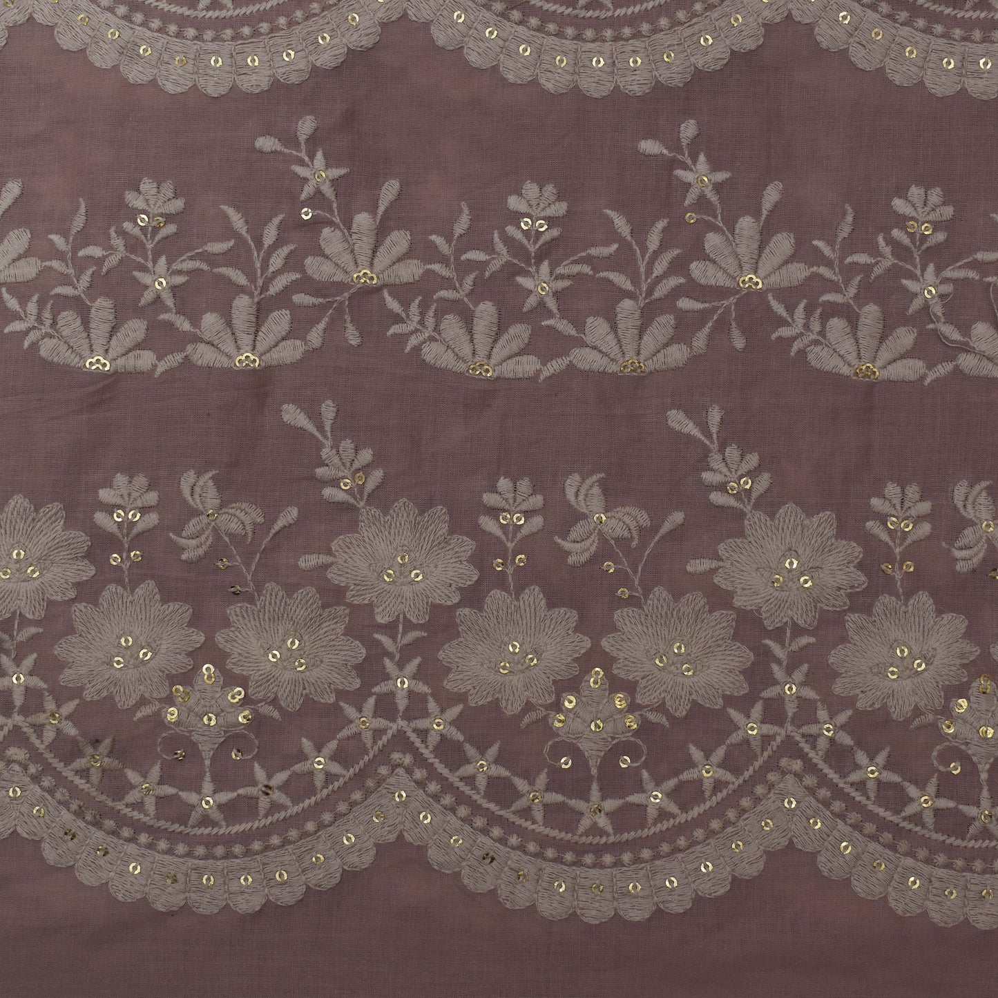 Colored Color Cotton Embroidery Fabric