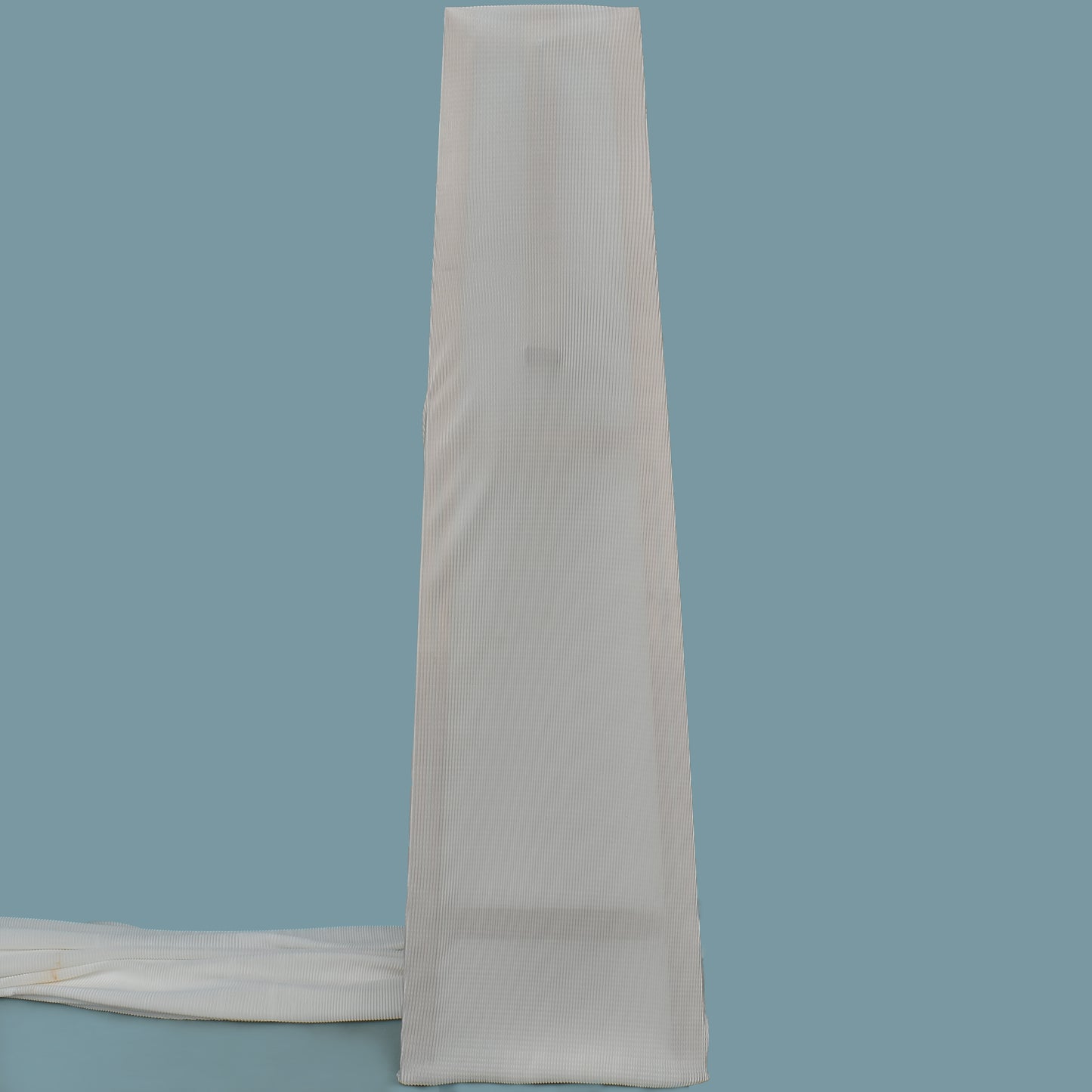 White Color Crush Satin Fabric