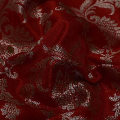 Red Color Brocade Fabric