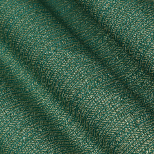 Rama Green Color Brocade Fabric