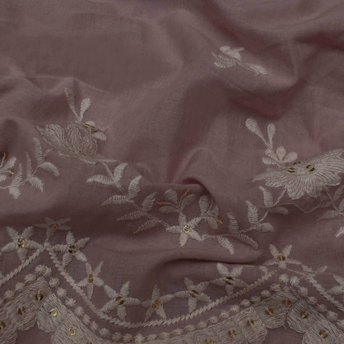 Colored Color Cotton Embroidery Fabric