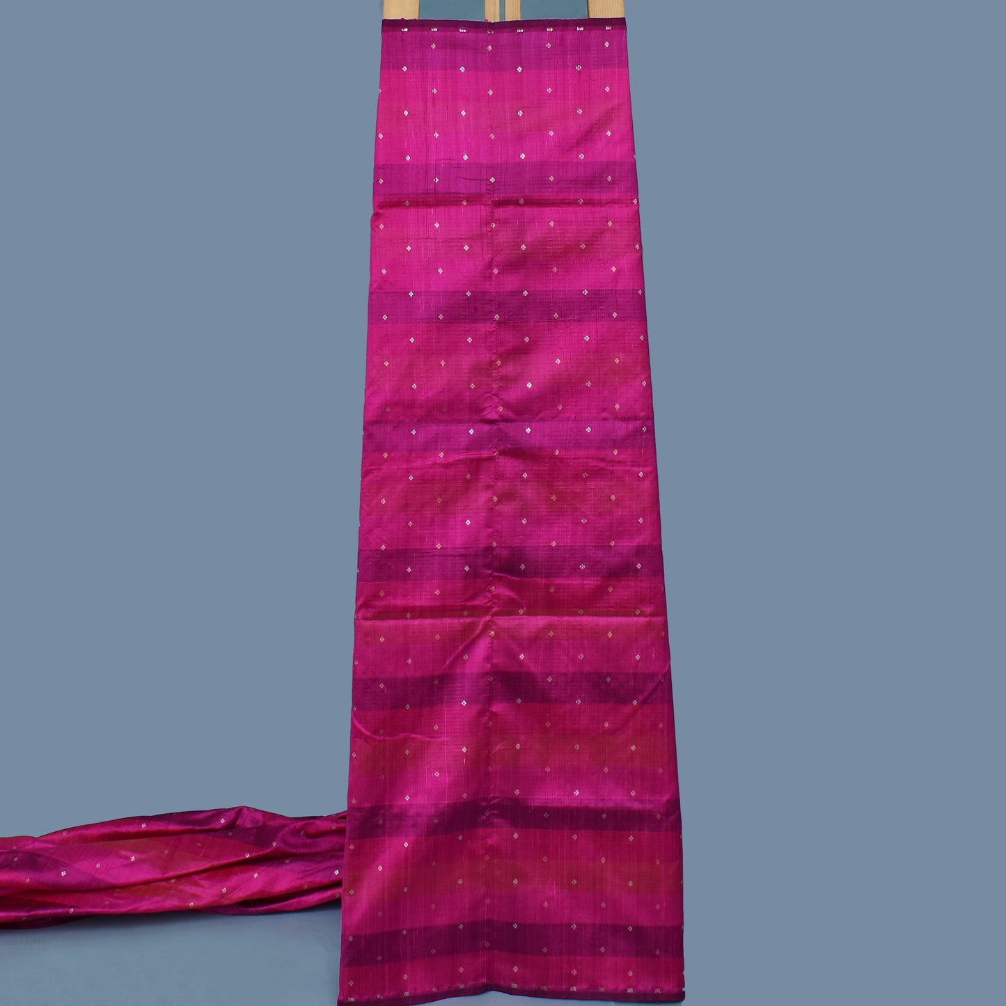 Multi Color Katan Dupion Brocade Fabric