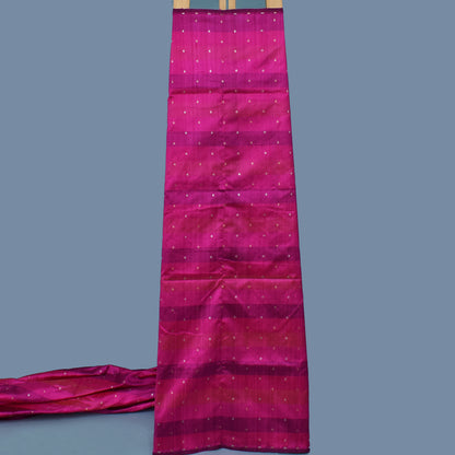 Multi Color Katan Dupion Brocade Fabric