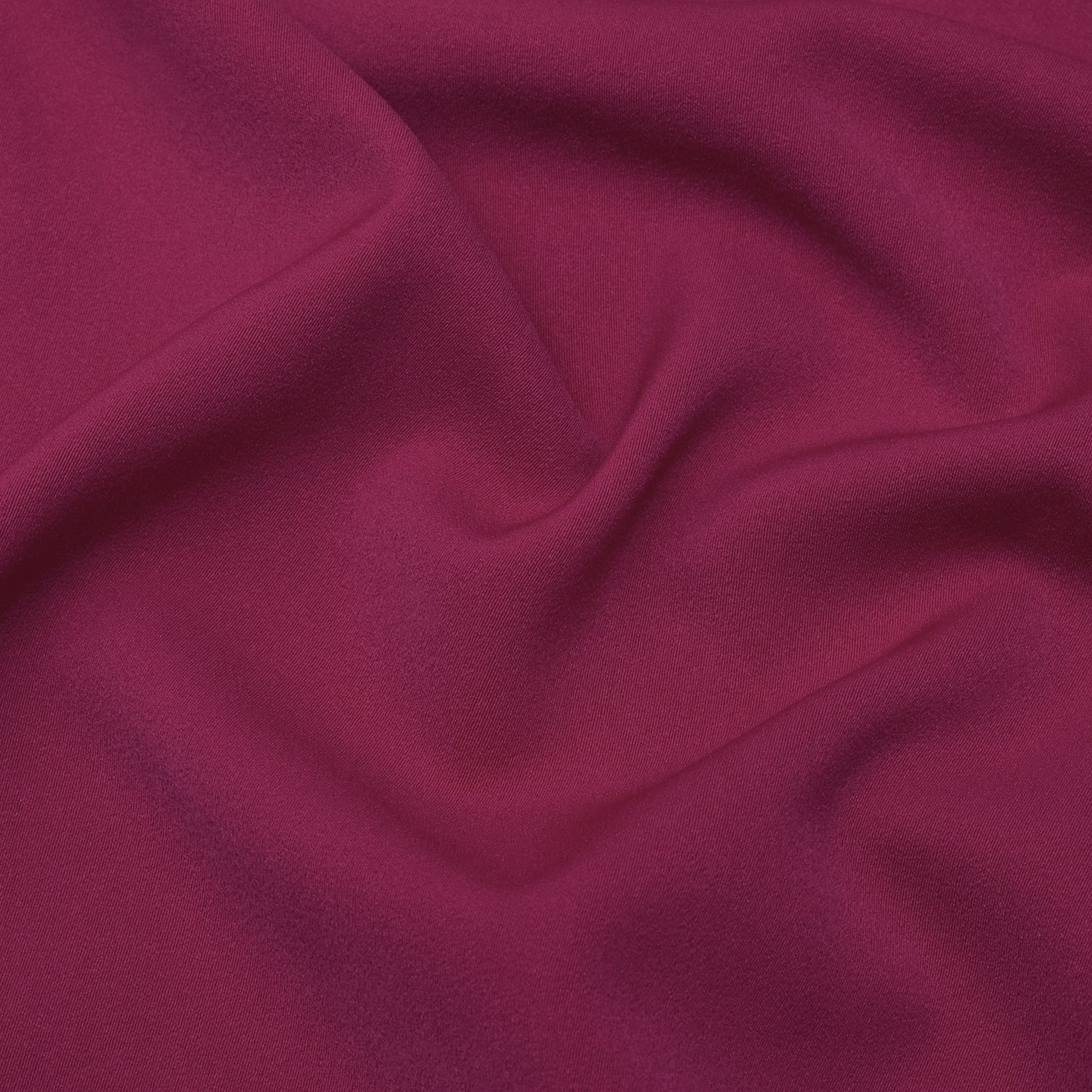 Deep Pink Solid Color Banana Crepe Fabric