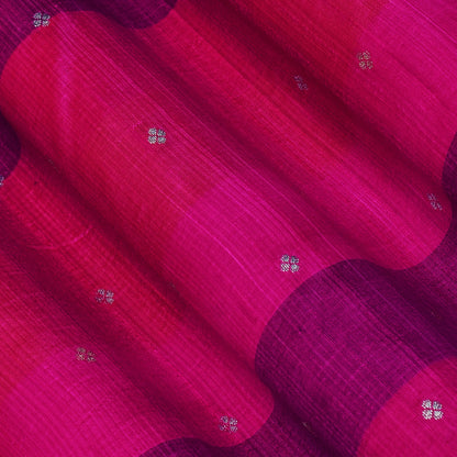 Multi Color Katan Dupion Brocade Fabric