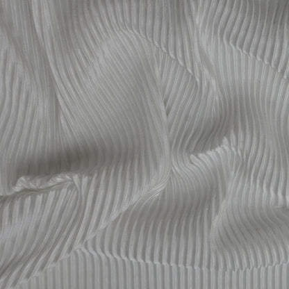 White Color Crush Satin Fabric