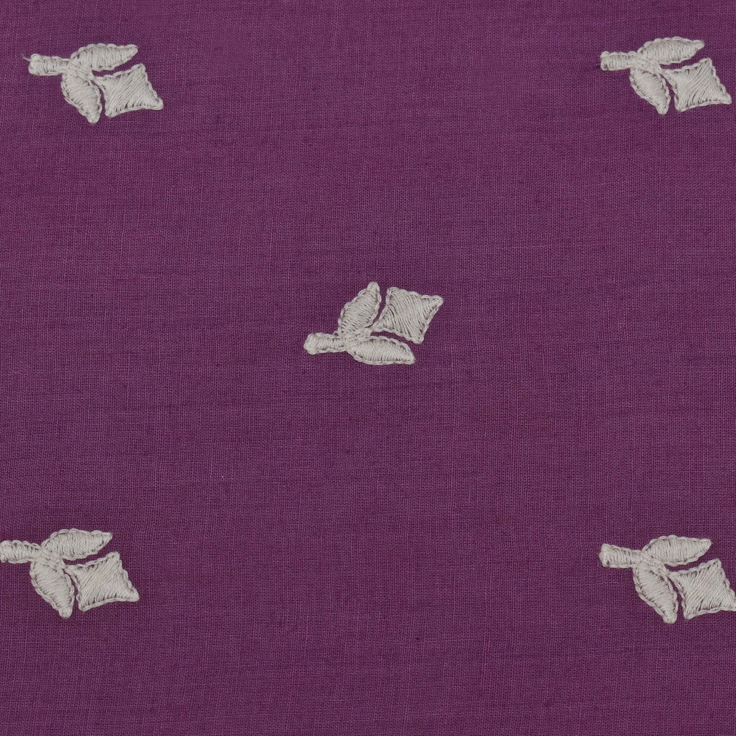 Purple Color Cotton Booti Fabric