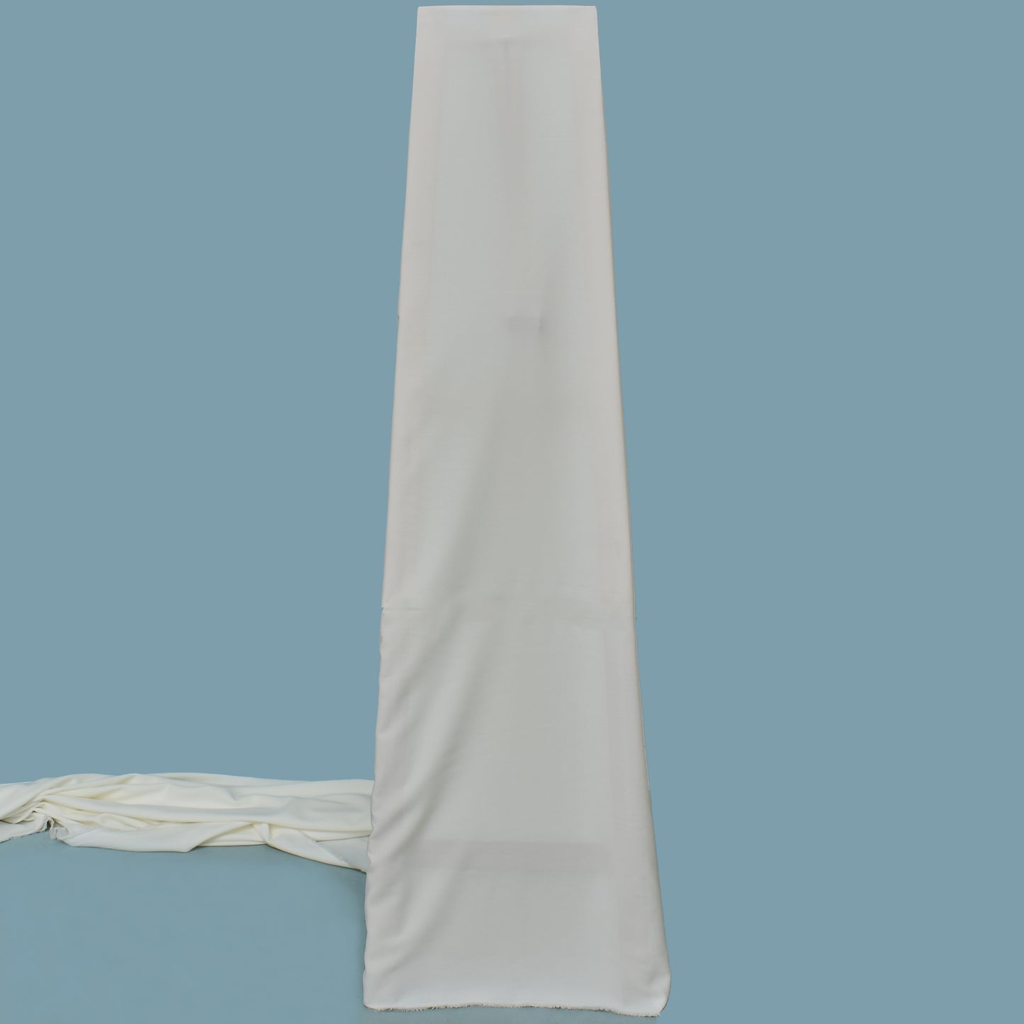 White Solid Color Banana Crepe Fabric