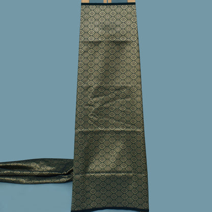 Green Color Katan Meena Brocade Fabric