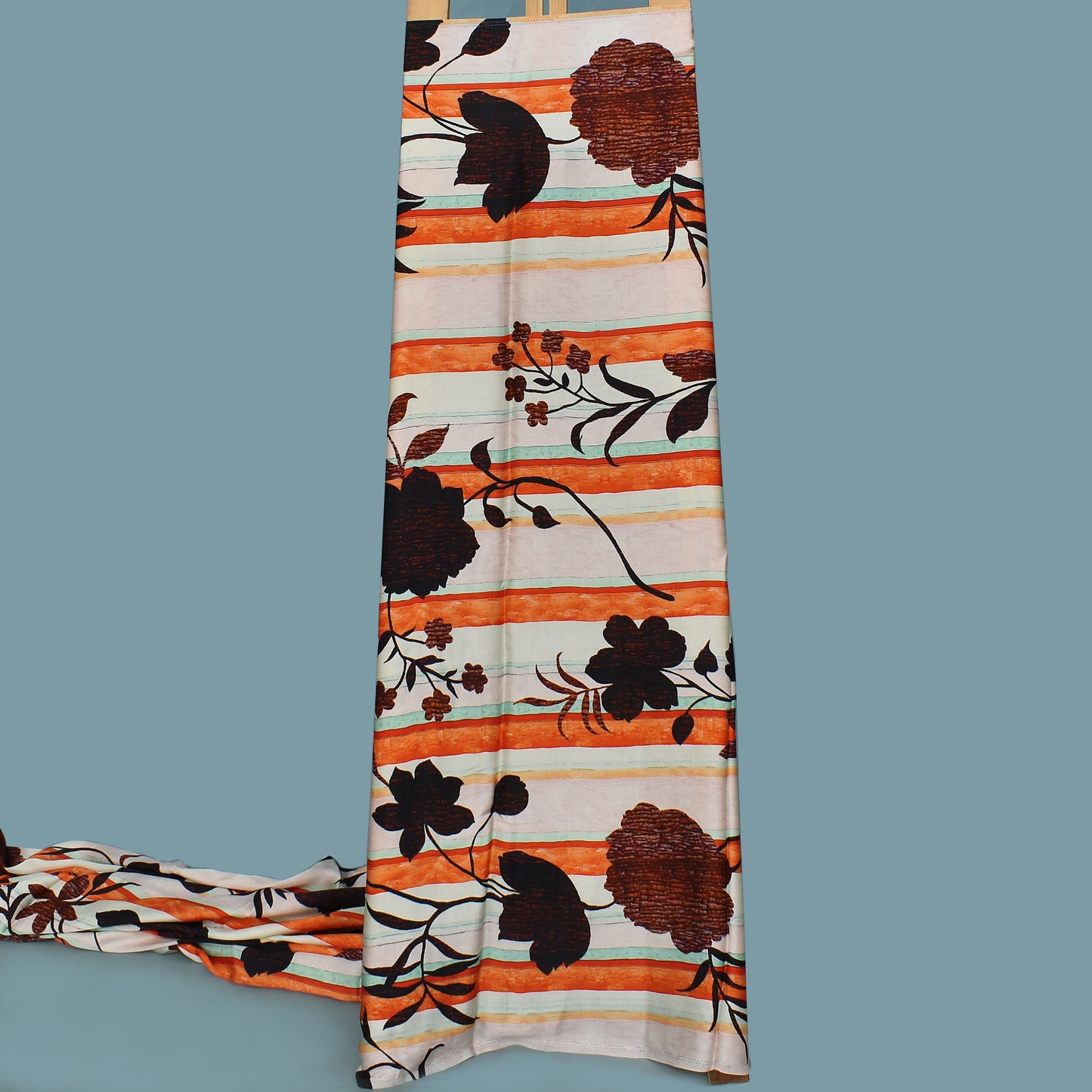 Multi Color Satin Silk Hydra Print Fabric