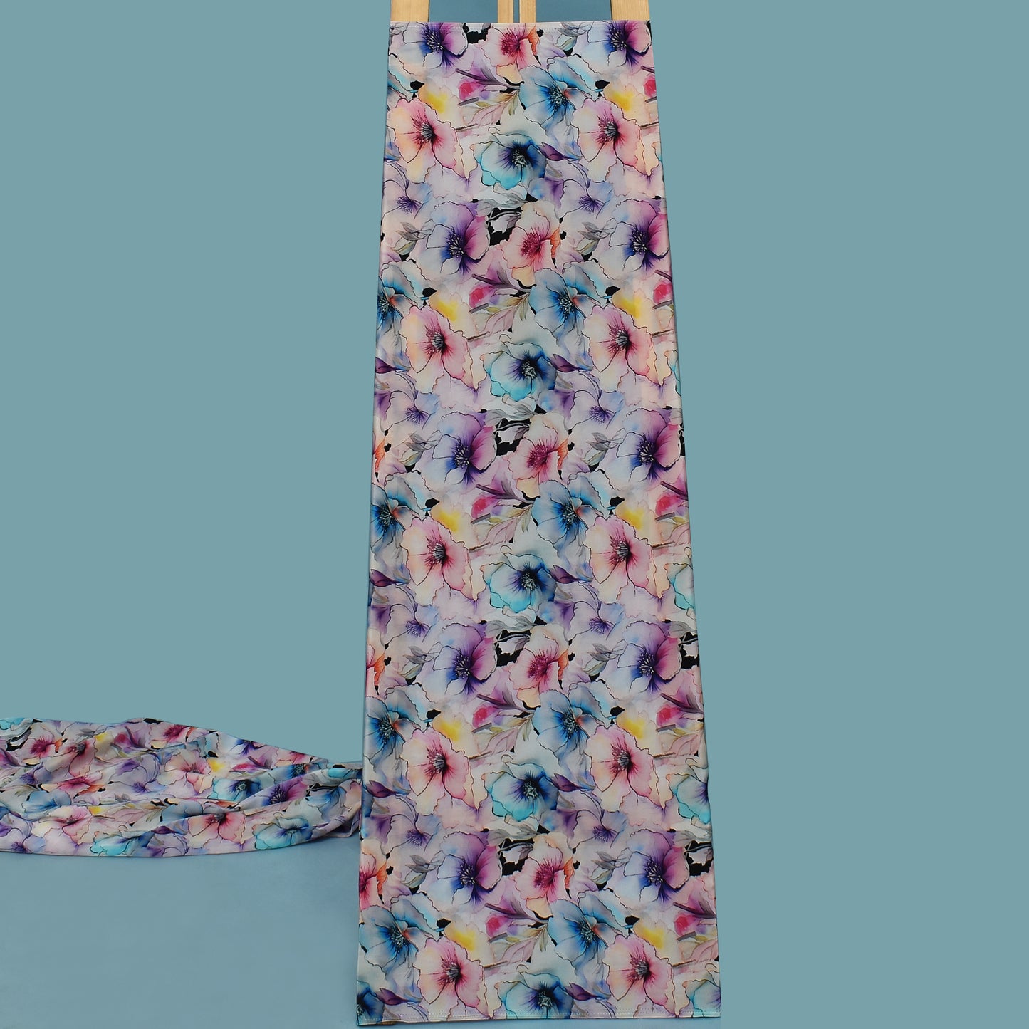 Multi Color Crepe Print Fabric