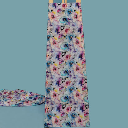 Multi Color Crepe Print Fabric