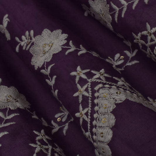 Colored Color Cotton Embroidery Fabric