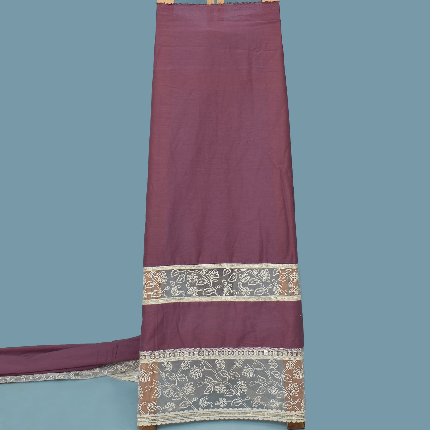 Move Color Cotton Plazo Embroidery Fabric