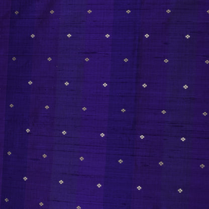 Dark Purple Color Katan Dupion Brocade Fabric