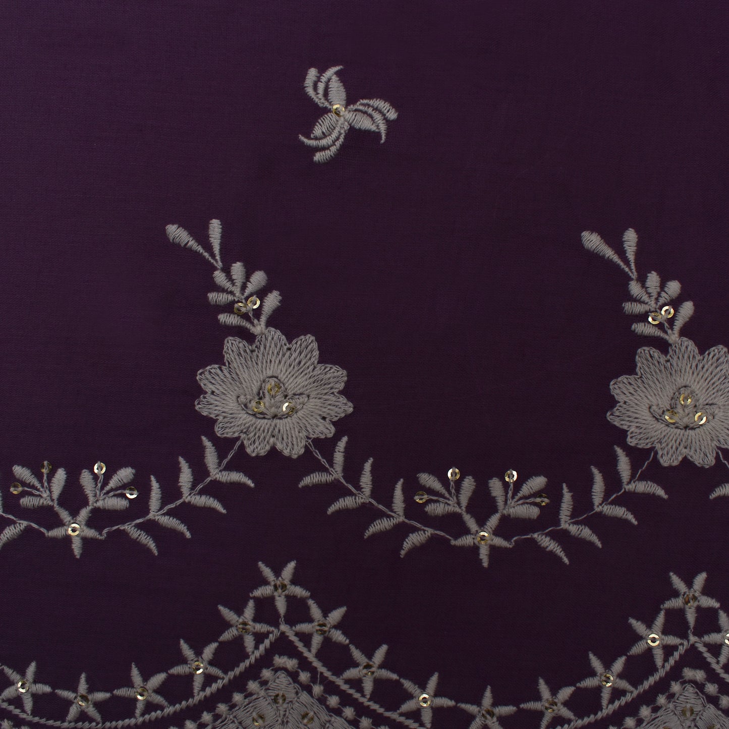 Colored Color Cotton Embroidery Fabric