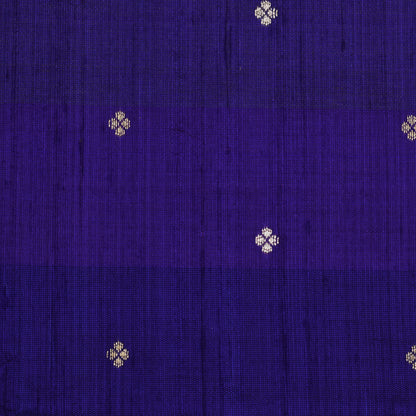 Dark Purple Color Katan Dupion Brocade Fabric