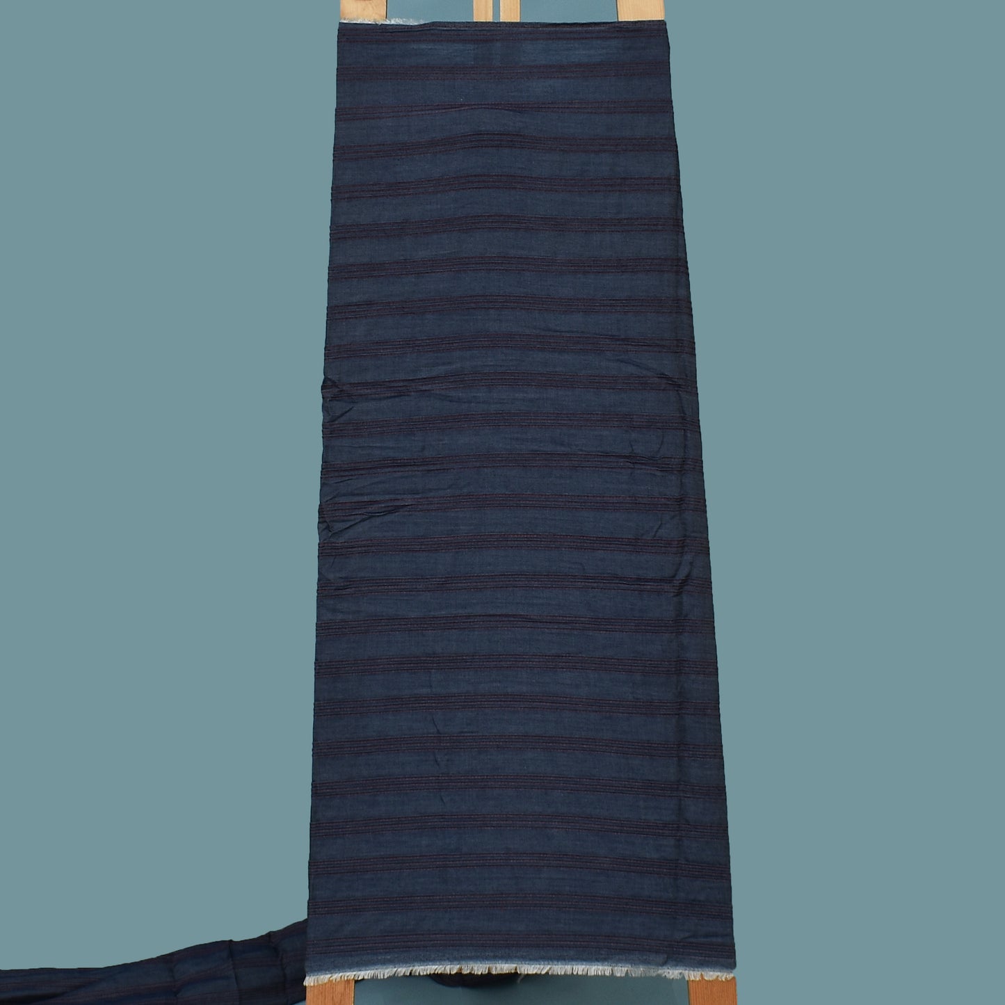 Blue Color Denim Pintex Fabric