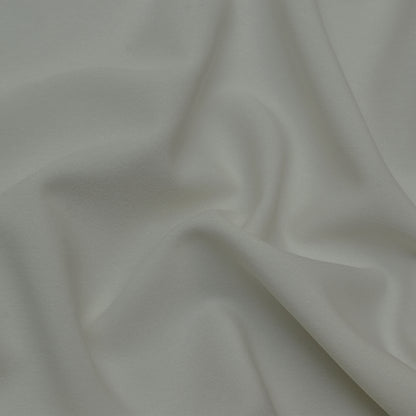 White Solid Color Banana Crepe Fabric