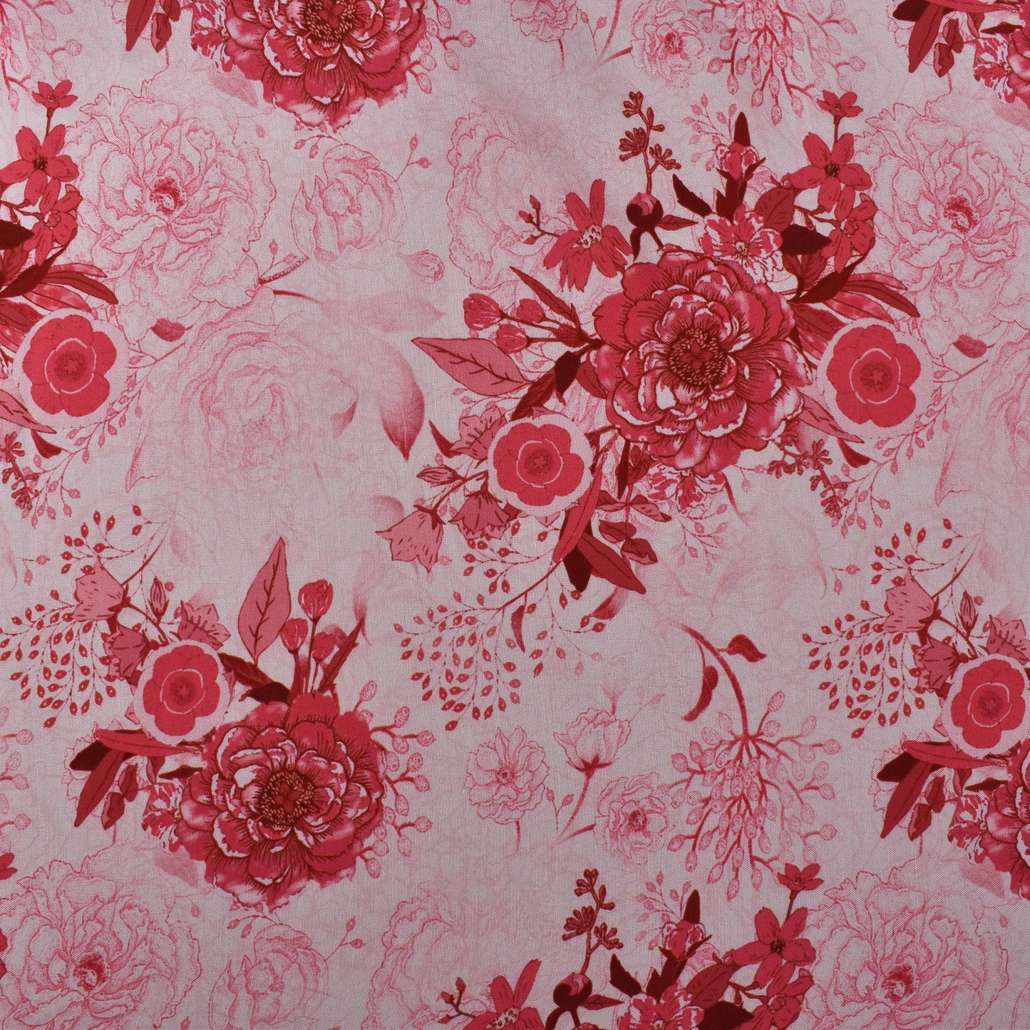 Colored Reyon Print Fabric