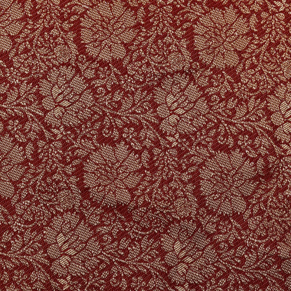 Red Color Dola Jaquard Fabric