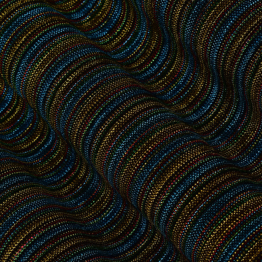 Multi Colored Crush Glitter Lycra Fabric