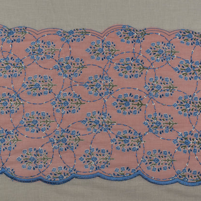 Off White Color Kora Cotton Plazo Fabric