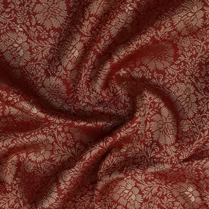 Red Color Dola Jaquard Fabric