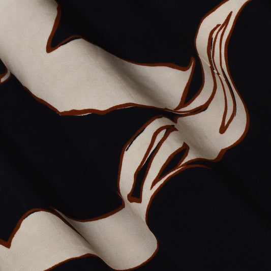 Multi Color Crepe Print Fabric