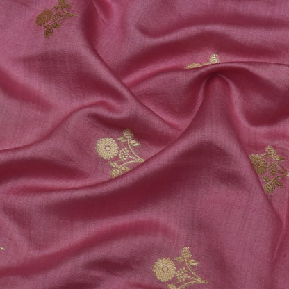 Pink Color Munga Brocade Fabric