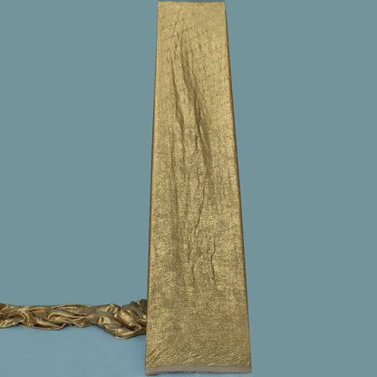 Golden  Color Georgette Foil Mukaish Fabric