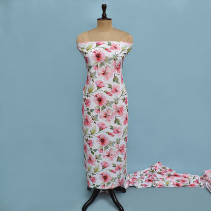 Colored Reyon Print Fabric