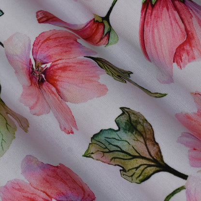 Colored Reyon Print Fabric